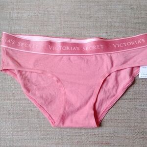 Victoria's Secret Pink Cotton Bikini Brief with Branded Waistband